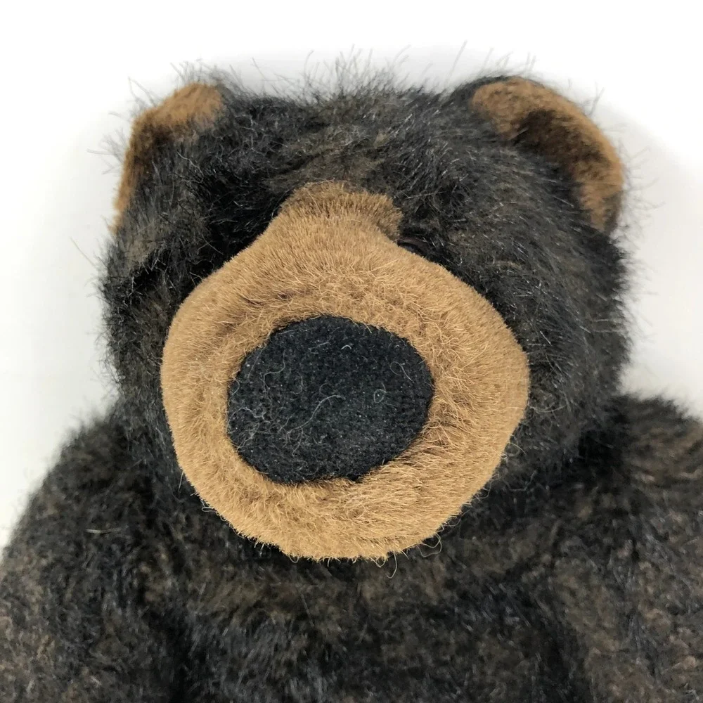 Vintage Build A Bear Plush Black Teddy Grizzly Brown Muzzle 1997 BABW
